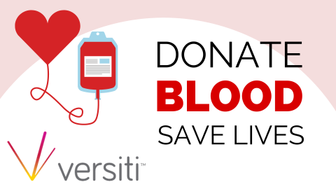 Donate Blood. Save Lives. Blood Drive with Versiti Blood Center of Wisconsin
