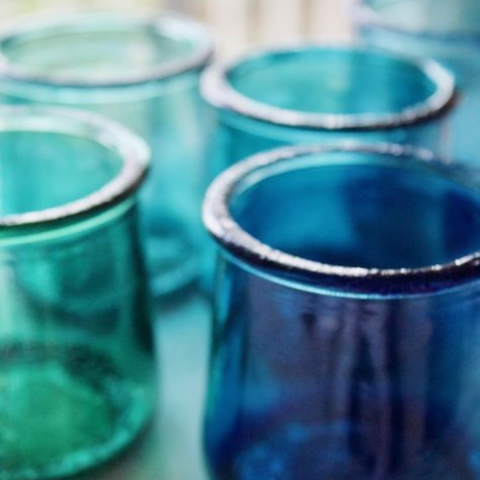 Sea Glass Jars