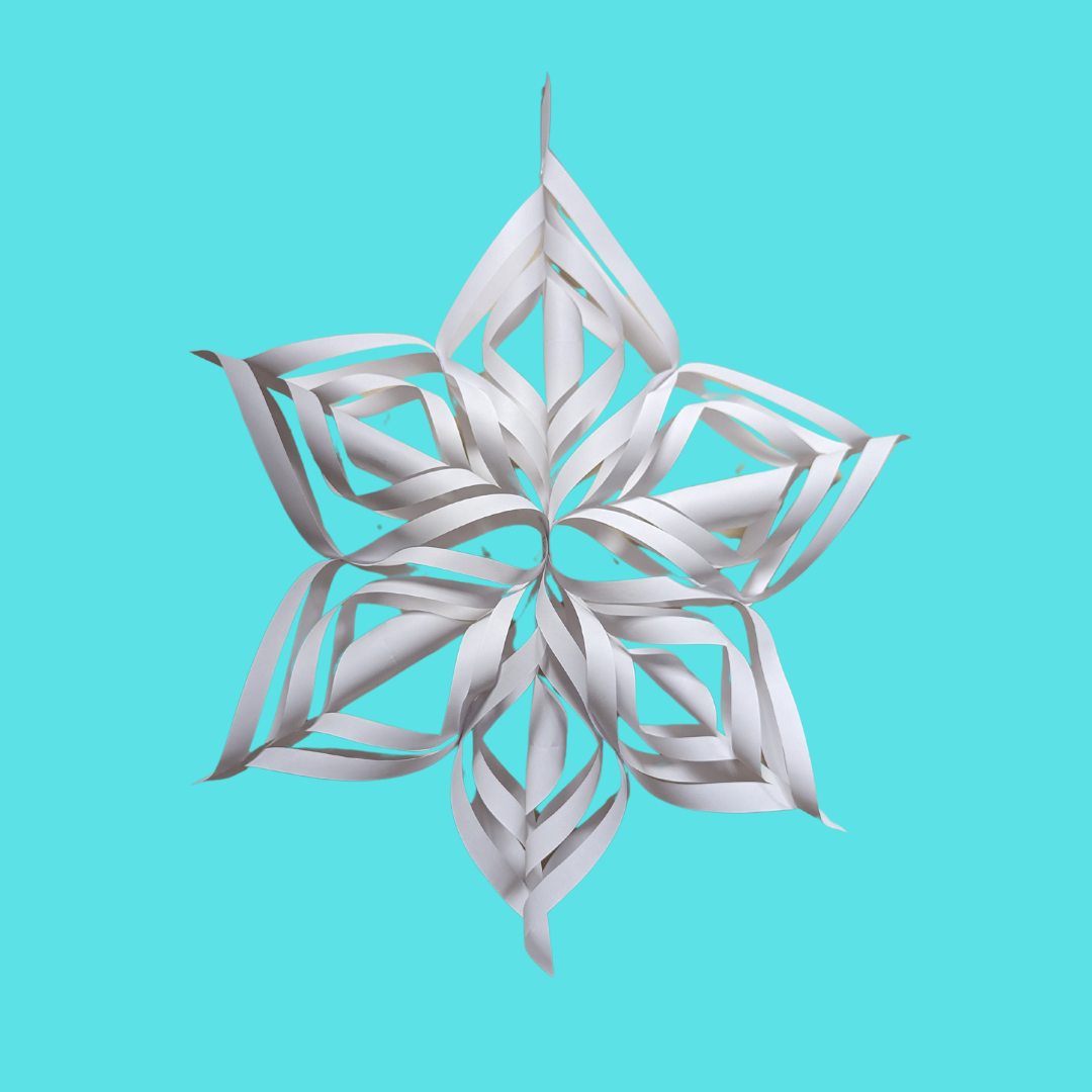 twisted paper snowflake